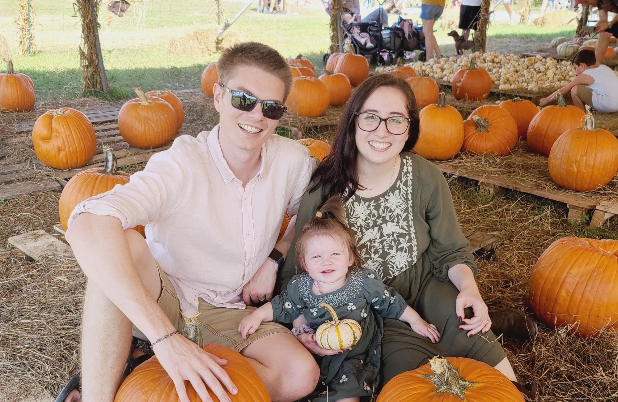 My family and I at a harvest festival